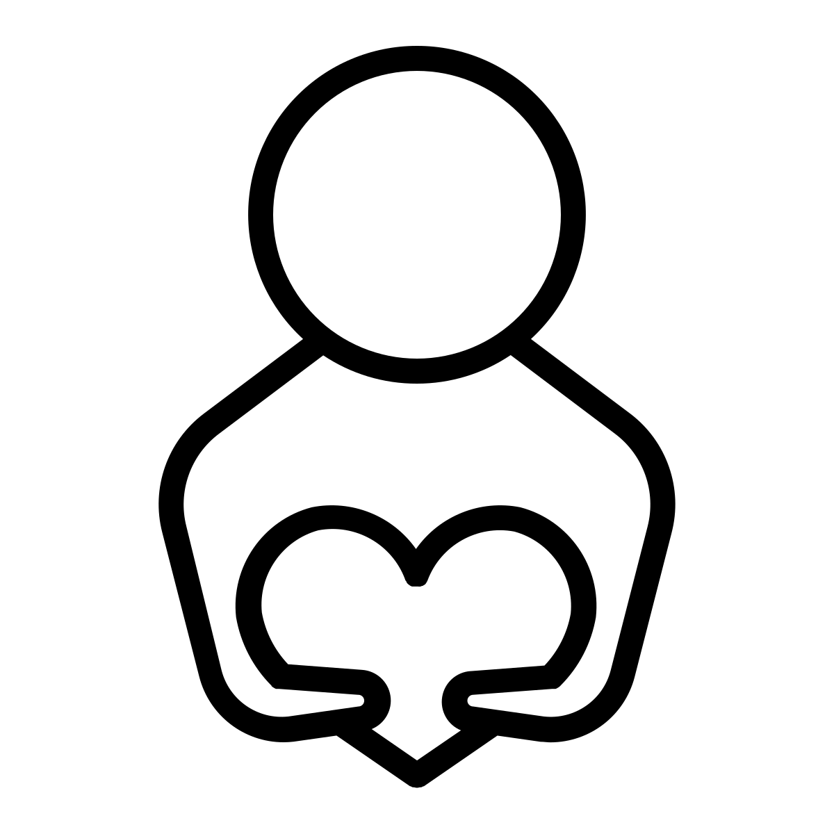 Mental health support icon